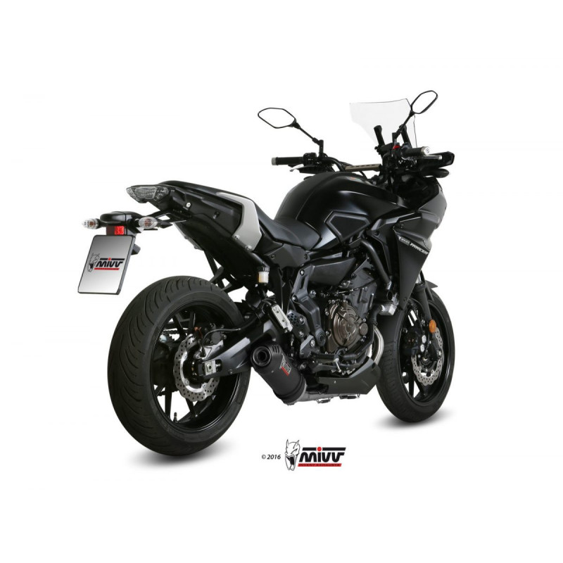 Mivv Full system 2x1 Oval carbono con tapa carbono Yamaha Tracer 700 / GT / Tracer 7 2016-25 - Imagen 3