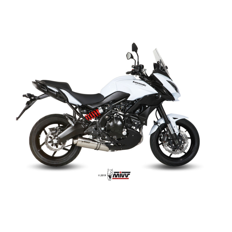 Mivv Full system 2x1 Oval St. Steel Kawasaki Versys 650 2015-20