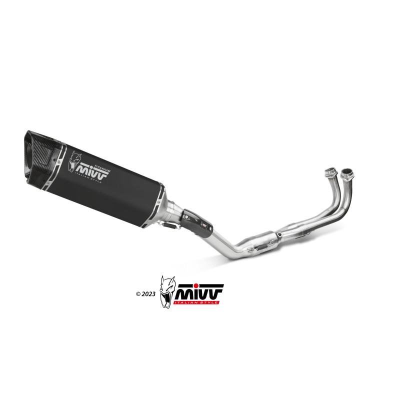 Mivv Full system 2x1 SR-1 Black Titanium Yamaha T-MAX 560 2022-25 (colector inox)
