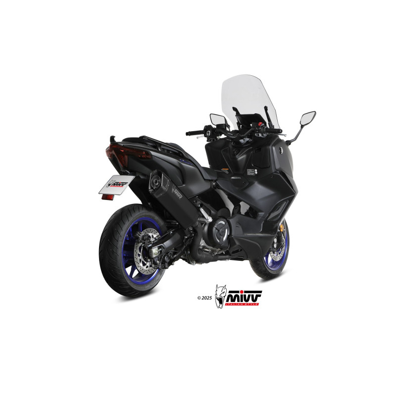 Mivv Full system 2x1 SR-1 Black Yamaha T-MAX 560 2025 - Imagen 3