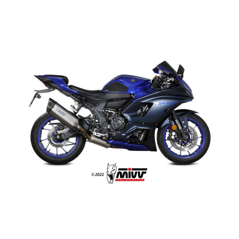 Mivv Full system 2x1 SR-1 Titanium Yamaha YZF R7 2022-24