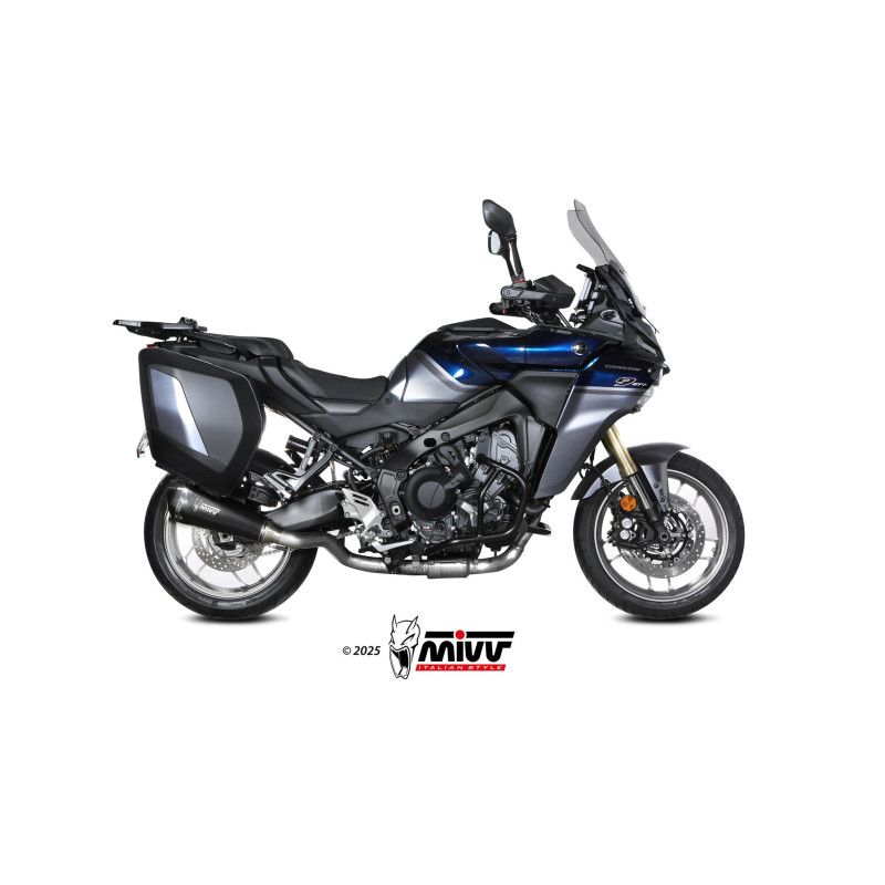 Mivv Full system 3x1 DELTA RACE Black Yamaha Tracer 9 / GT / GT+ 2025 - Imagen 2