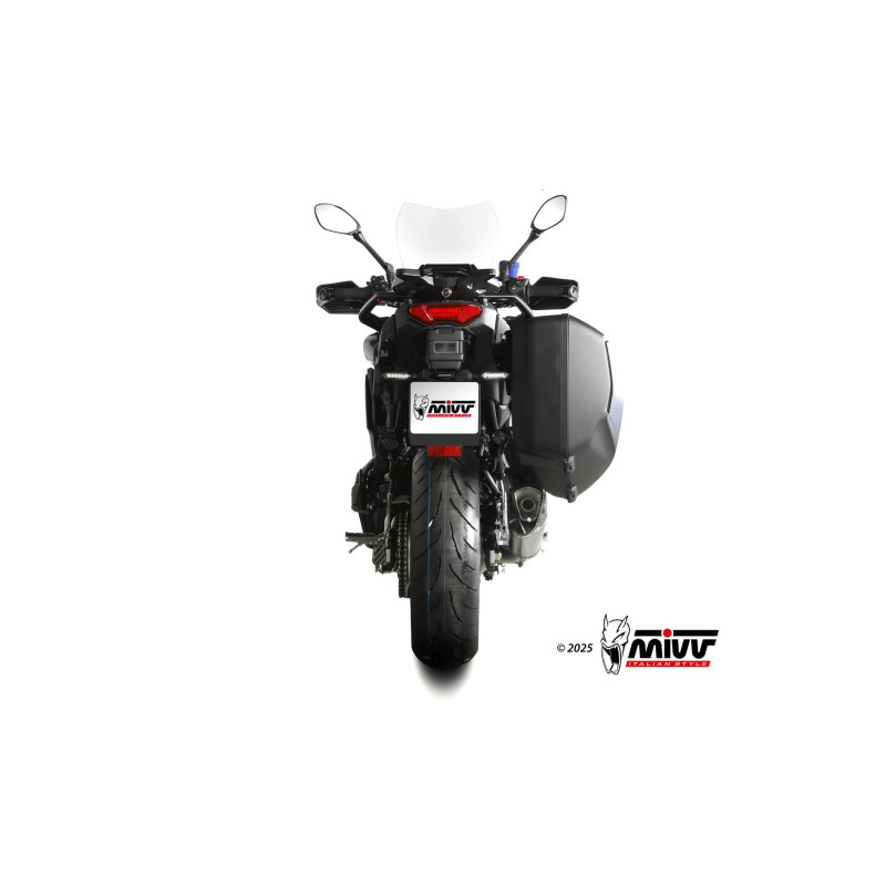 Mivv Full system 3x1 DELTA RACE Black Yamaha Tracer 9 / GT / GT+ 2025 - Imagen 4