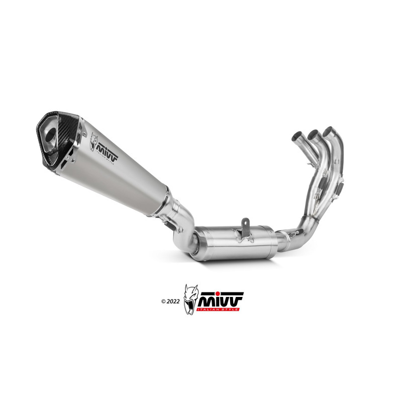 Mivv Full system 3x1 Delta Race St. Steel Yamaha Tracer 9 / GT 2021-24