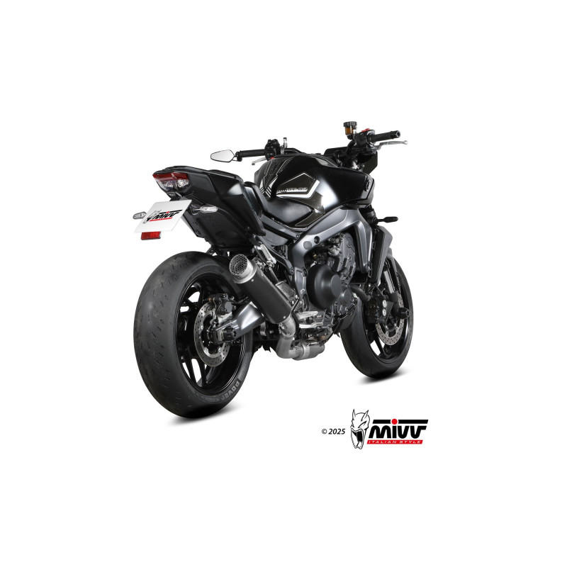 Mivv Full system 3x1 GPpro Black Yamaha MT-09 / SP / FZ-09 2024-25 / R9 2024-25 - Imagen 2