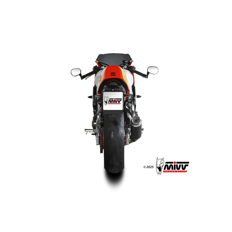 Mivv Full system 3x1 GPpro Black Yamaha XSR 900 / GP 2022-25 - Imagen 6