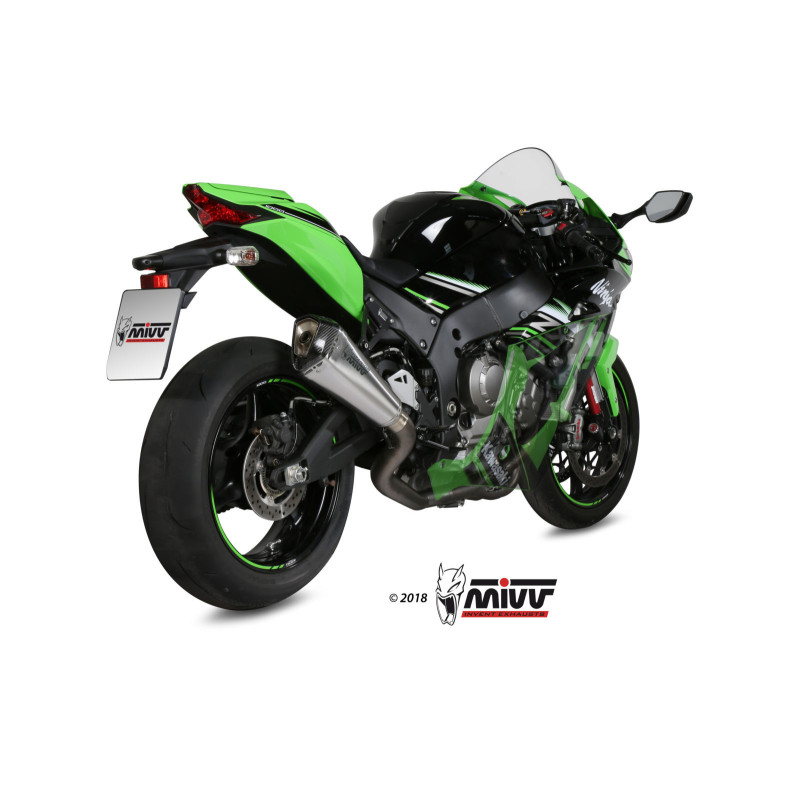Mivv Full system 4x2x1 Delta Race Full Titanium Kawasaki ZX-10 R / RR / SE 2016-25 - Imagen 2