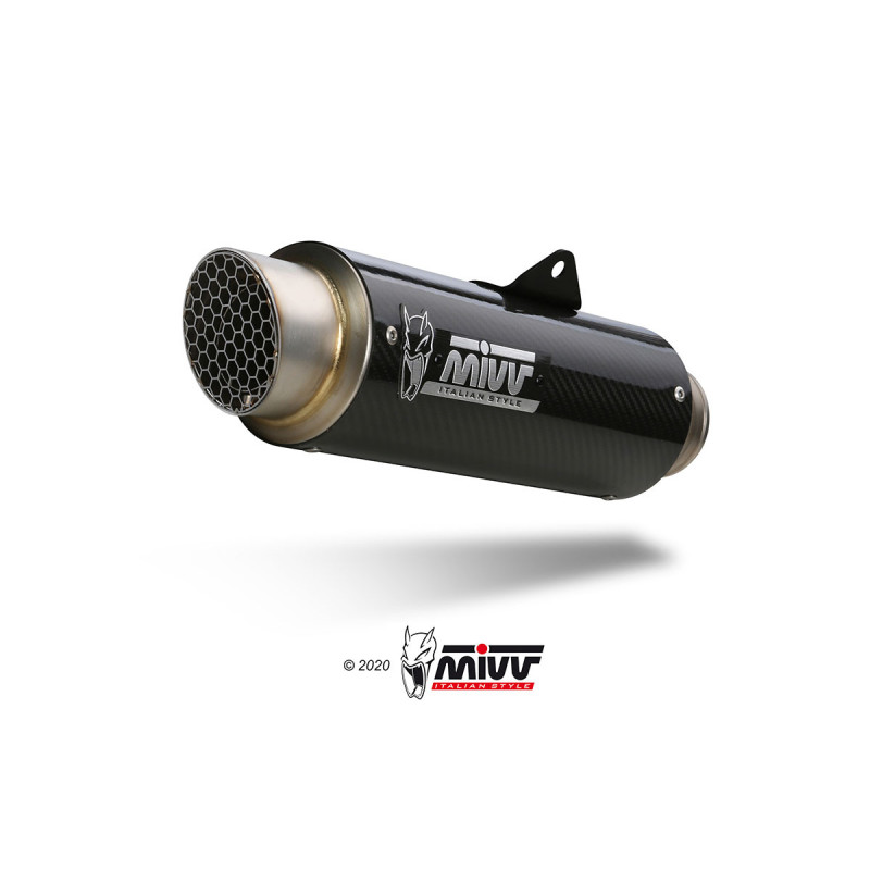 Mivv Slip-On GP Pro carbono Moto Guzzi V100 Mandello 2022-25