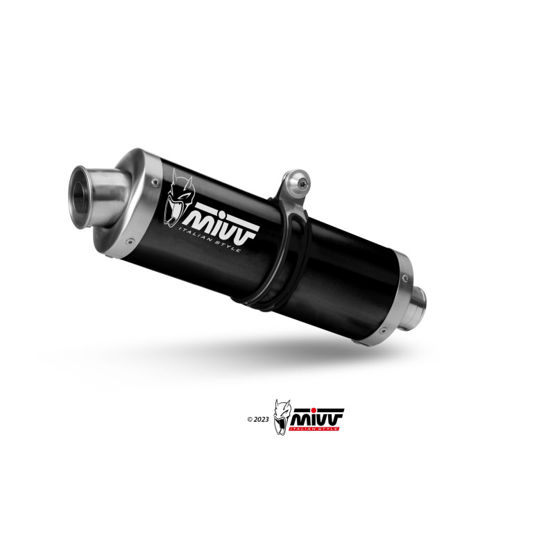 Mivv Slip-On Oval Black Honda XL750 Transalp 2023-25