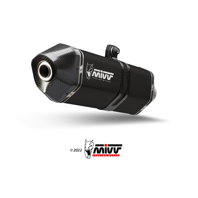 Mivv Slip-On Speed black QJ Motor SRT 800 S / X / SX 2024