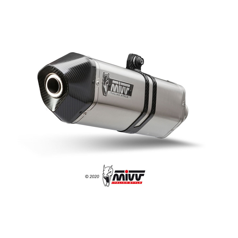 Mivv Slip-On Speed Edge St. Steel Zontes 703F 2025-26