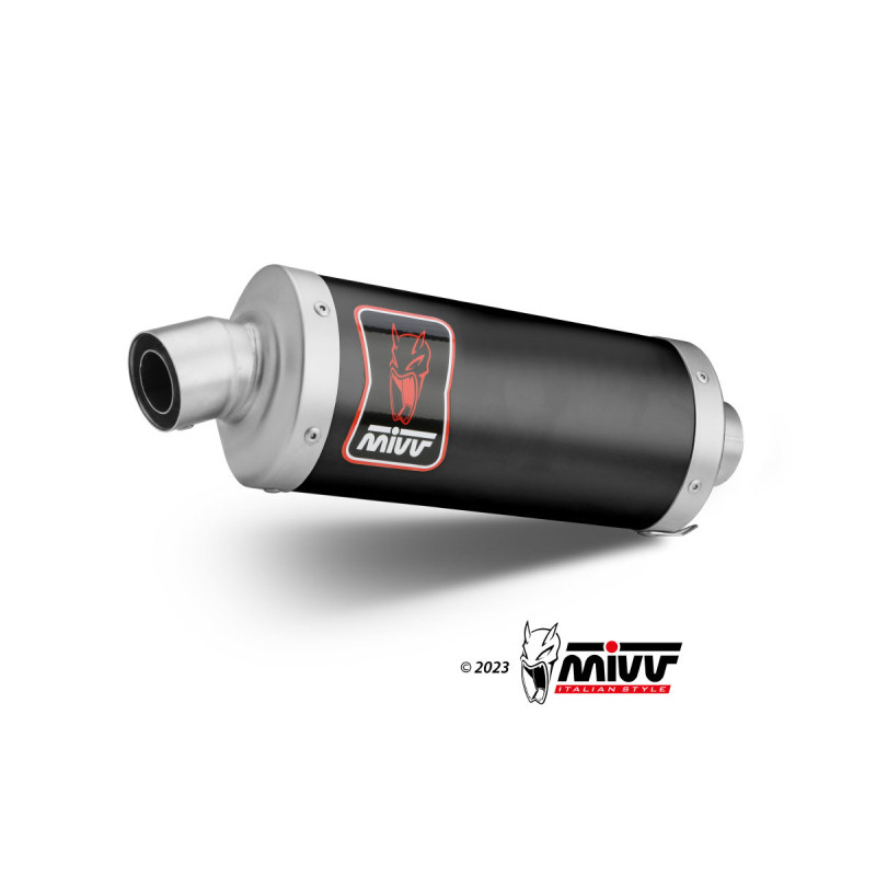 Mivv Slip-On Dakar Black Ducati Desert-X 2022-24